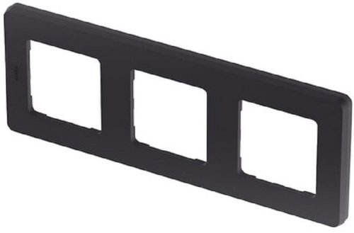 Рамка универсальная Legrand Inspiria 3-м. антрацит картинка